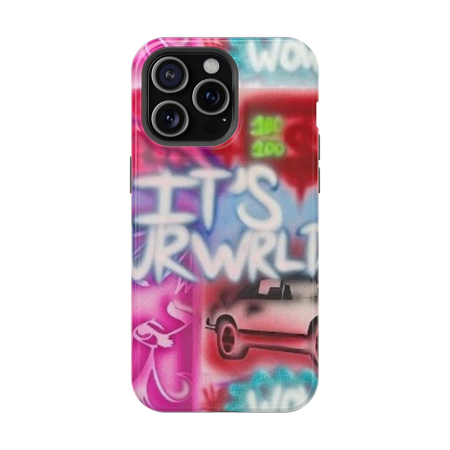 MagSafe „its ur WRLD“ Airbrush iPhone Hülle