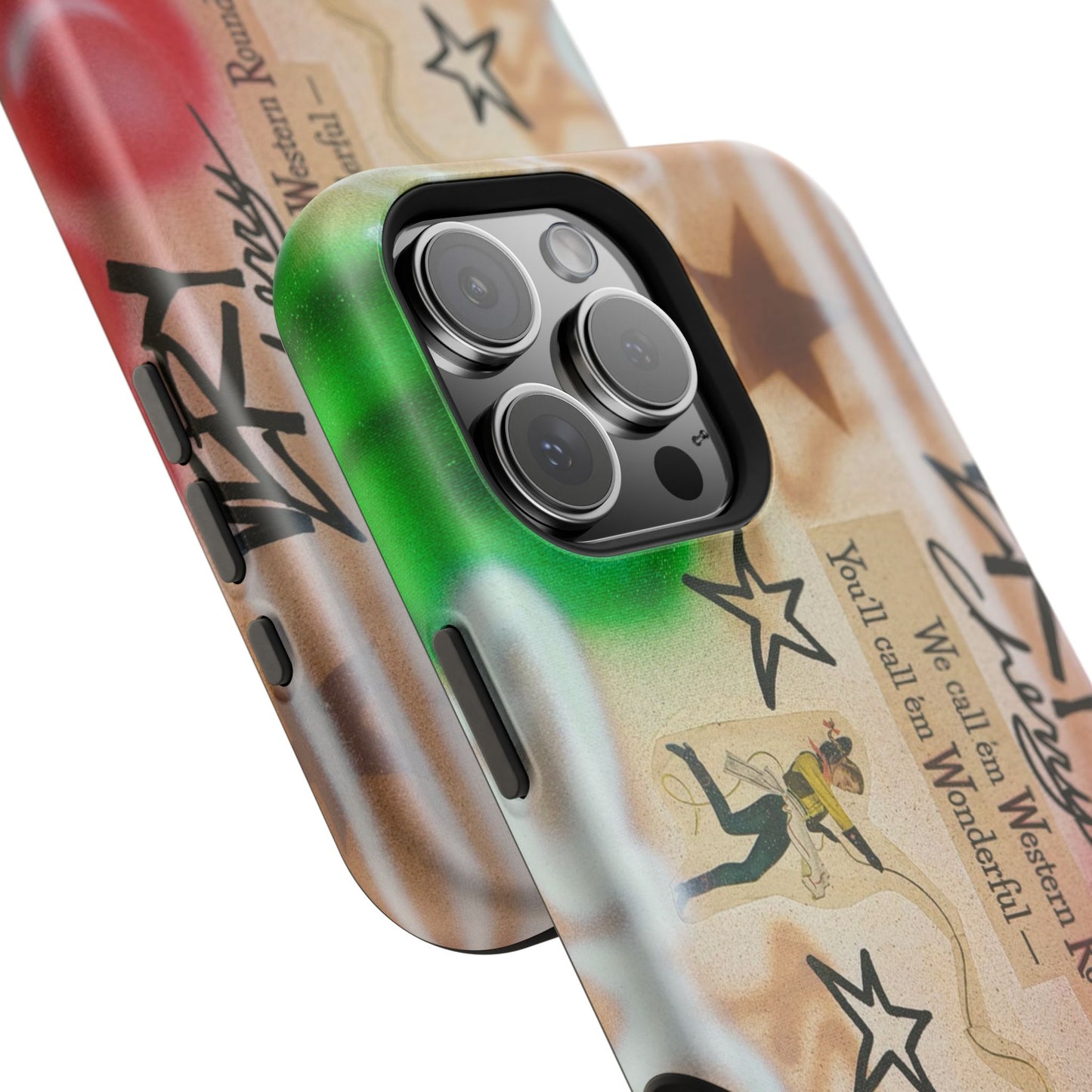 MagSafe "very cherry" airbrush iPhone case