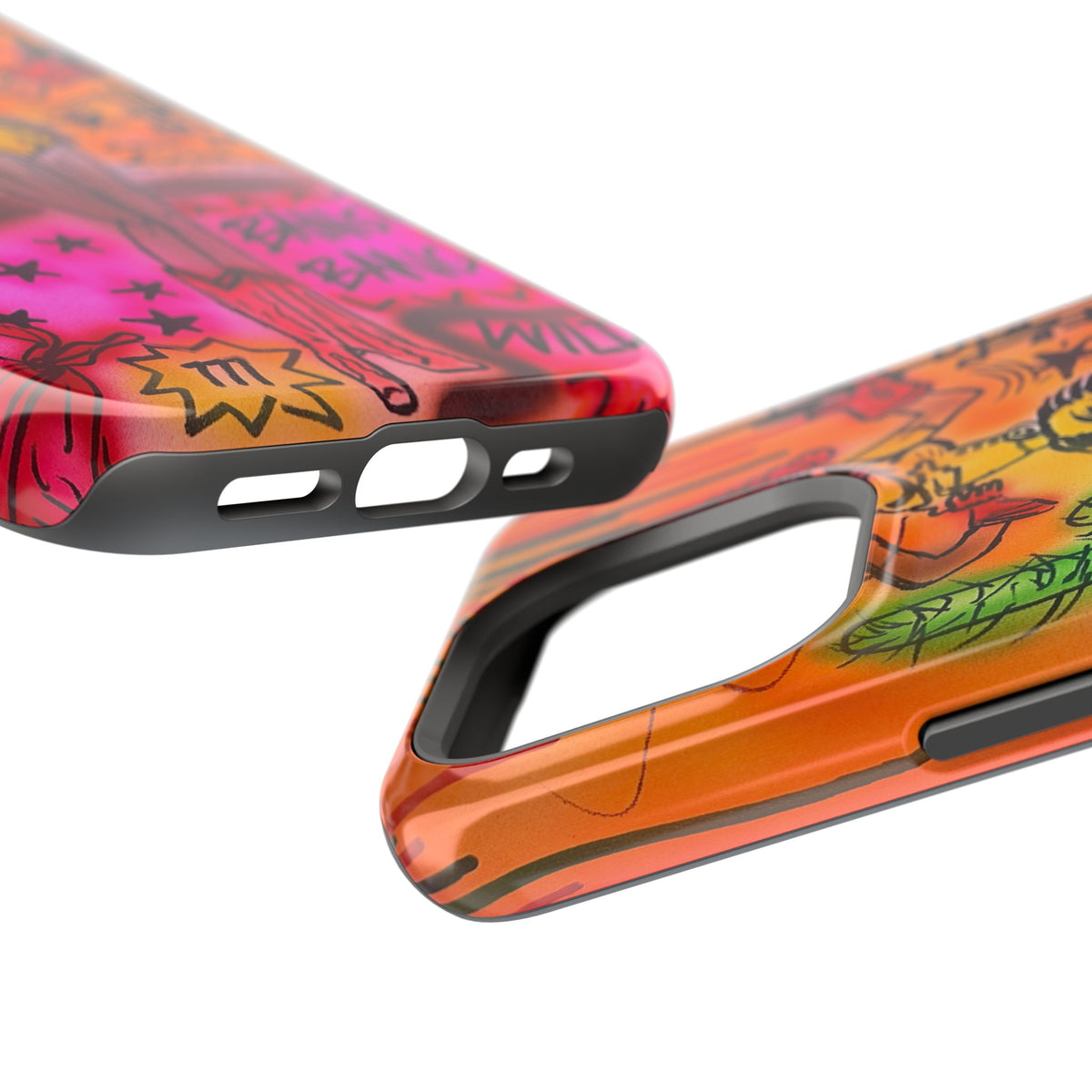 MagSafe "wild, wild west" airbrush iPhone case