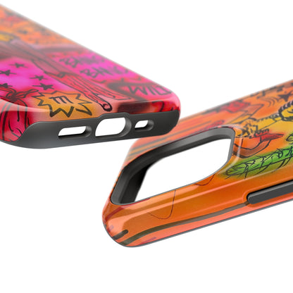 MagSafe "wild, wild west" airbrush iPhone case