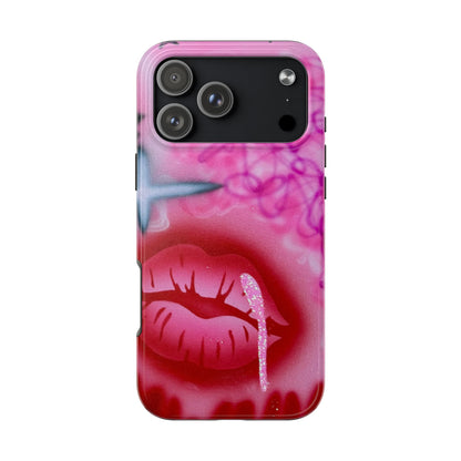 "glitter aura" airbrush iPhone case