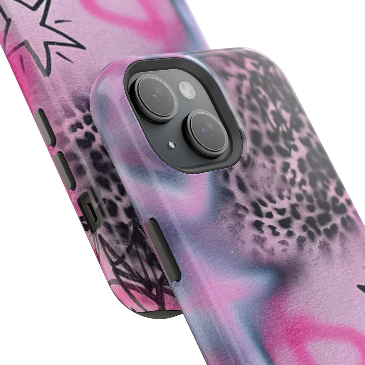 MagSafe "onyx cheetah" Airbrush iPhone Hülle