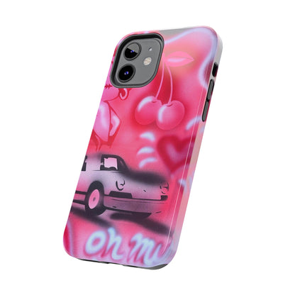 "on her way" airbrush iPhone case