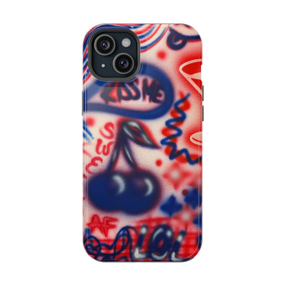 MagSafe „Kiss me“ Airbrush iPhone-Hülle
