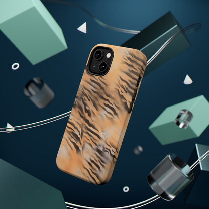 MagSafe "neutral tiger" airbrush iPhone case