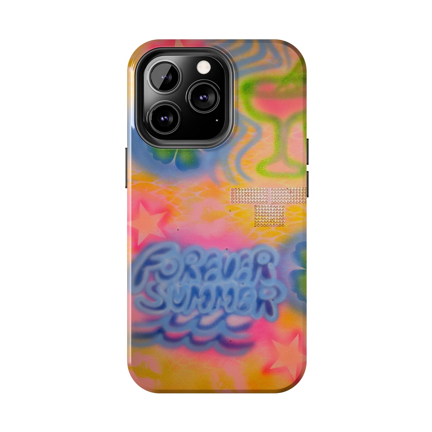"forever summer" airbrush iPhone case