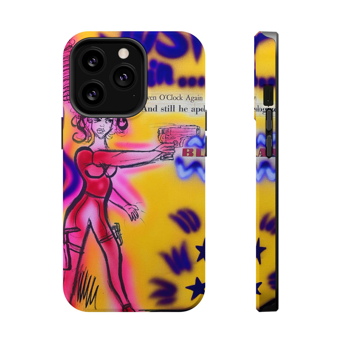 MagSafe "spiraling thoughts" airbrush iPhone case