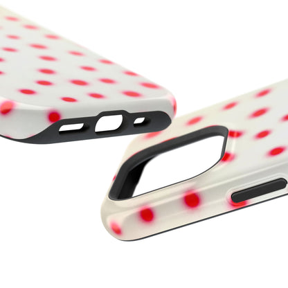 MagSafe "vanilla cherry polka dot" airbrush iPhone case