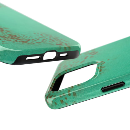 "teal cheetah" airbrush iPhone case