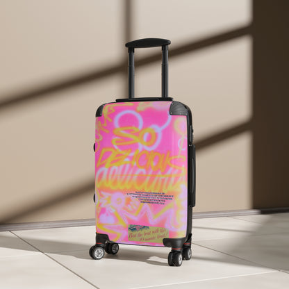 "so delicious" airbrush suitcase
