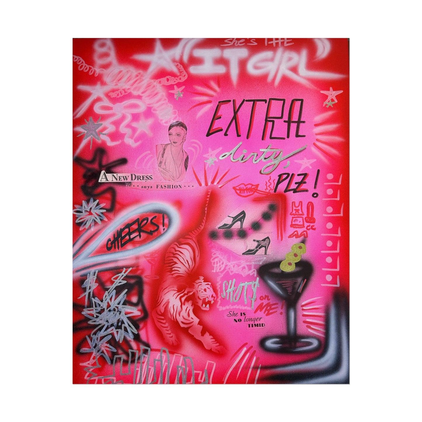"extra dirty, plz!" airbrush rolled print