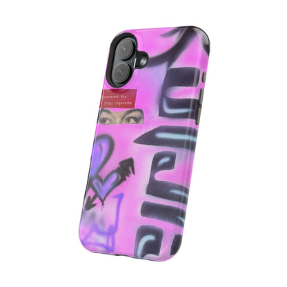 MagSafe "purple princess" airbrush iPhone case