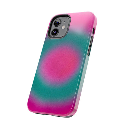 "watermelon swirl" aura airbrush iPhone case