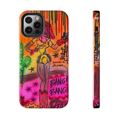 "wild, wild west" airbrush iPhone case