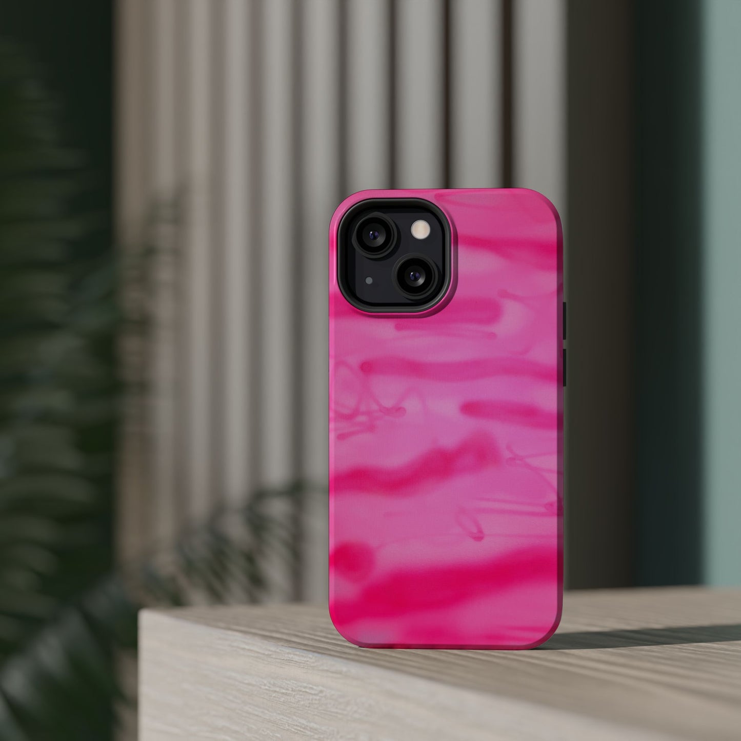 MagSafe "pink camo" airbrush iPhone case