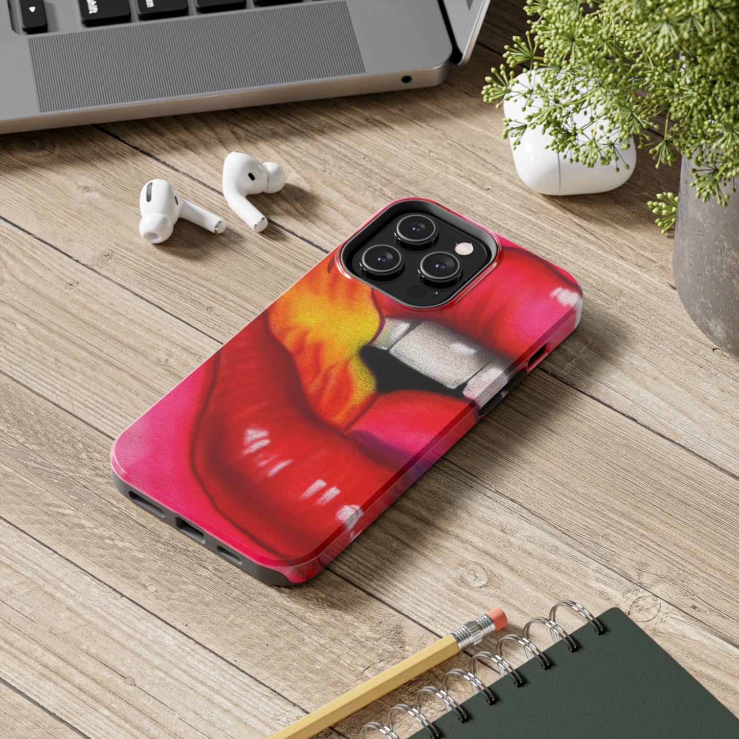 "flaming lips pt. 2" airbrush iPhone case