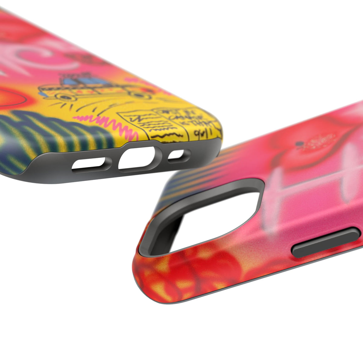 MagSafe „In der Stadt“ Airbrush iPhone-Hülle