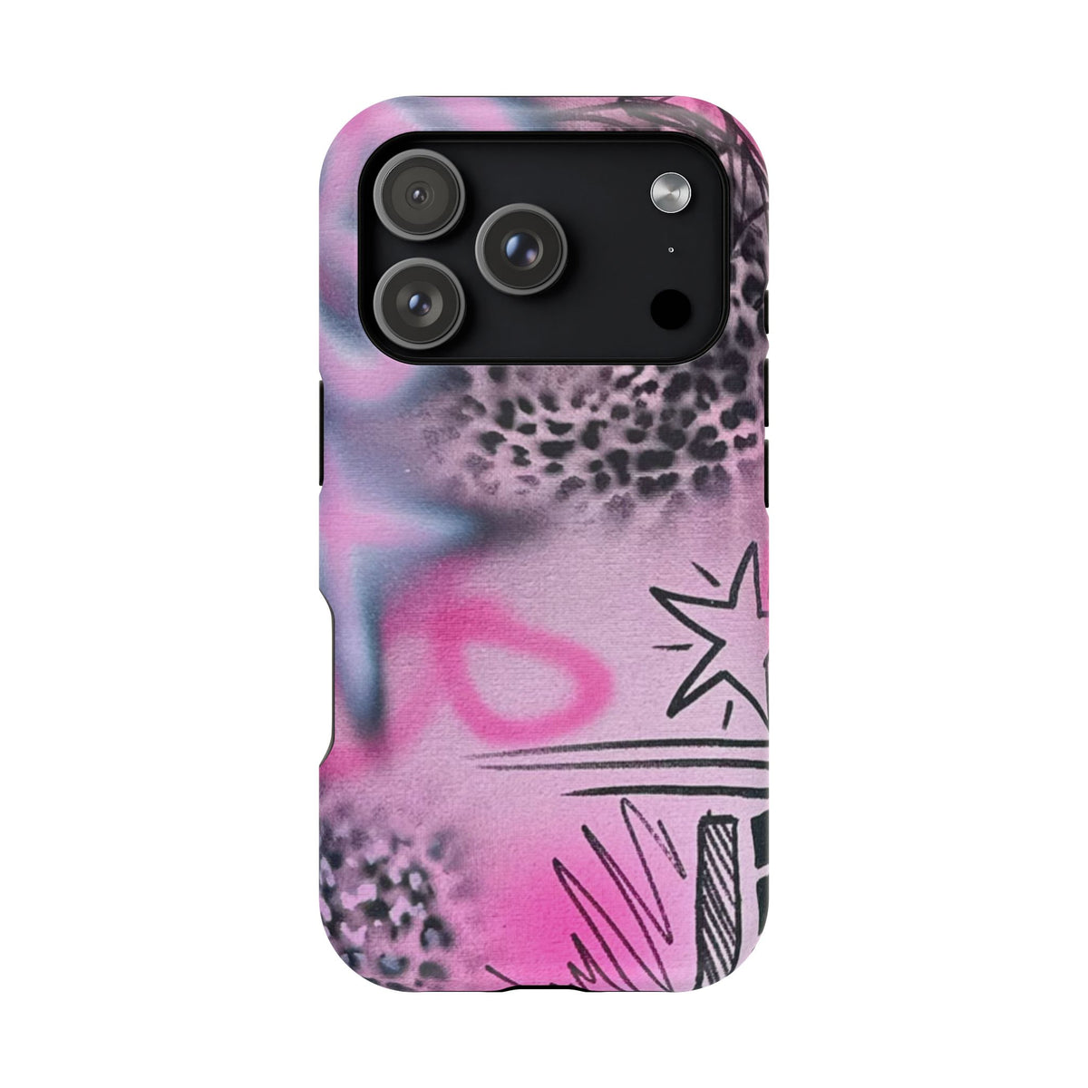 MagSafe "onyx cheetah" Airbrush iPhone Hülle