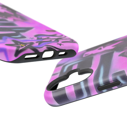MagSafe "neon nights" airbrush iPhone case