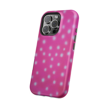 MagSafe "bubblegum polka dot" airbrush iPhone case
