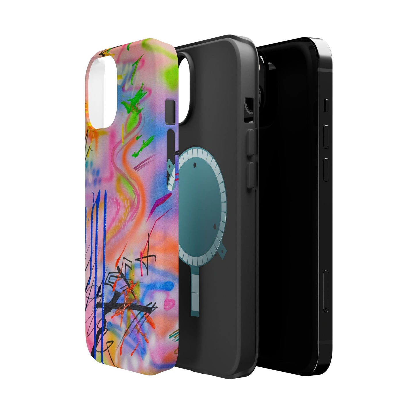 MagSafe "neon haze" airbrush iPhone case