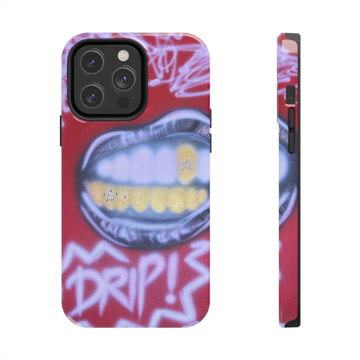 "tooth drip" airbrush iPhone case