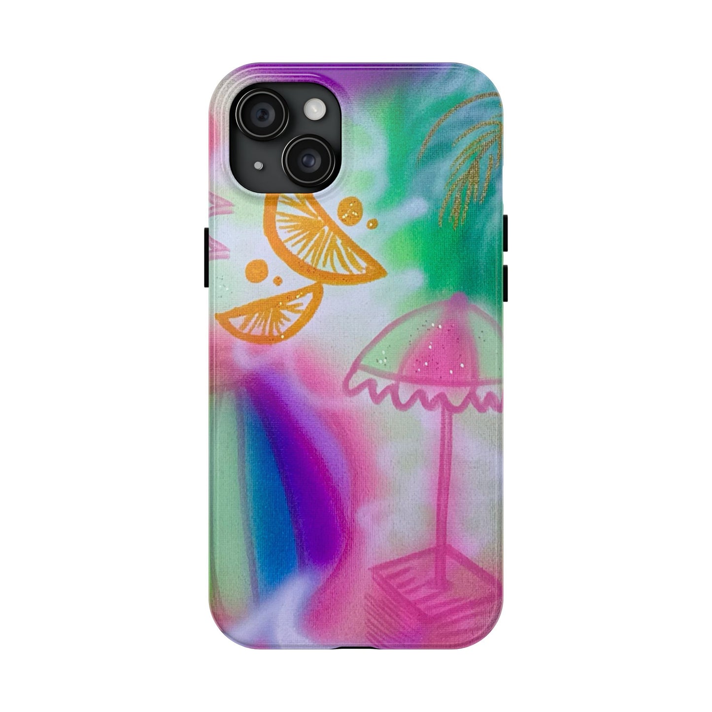 "on the beach" airbrush iPhone case
