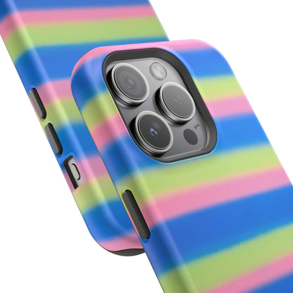 MagSafe "sherbet stripes" airbrush iPhone case