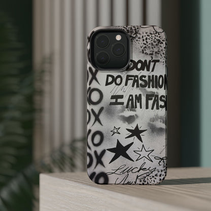 MagSafe "i am fashion" airbrush iPhone case