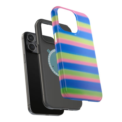MagSafe "sherbet stripes" airbrush iPhone case