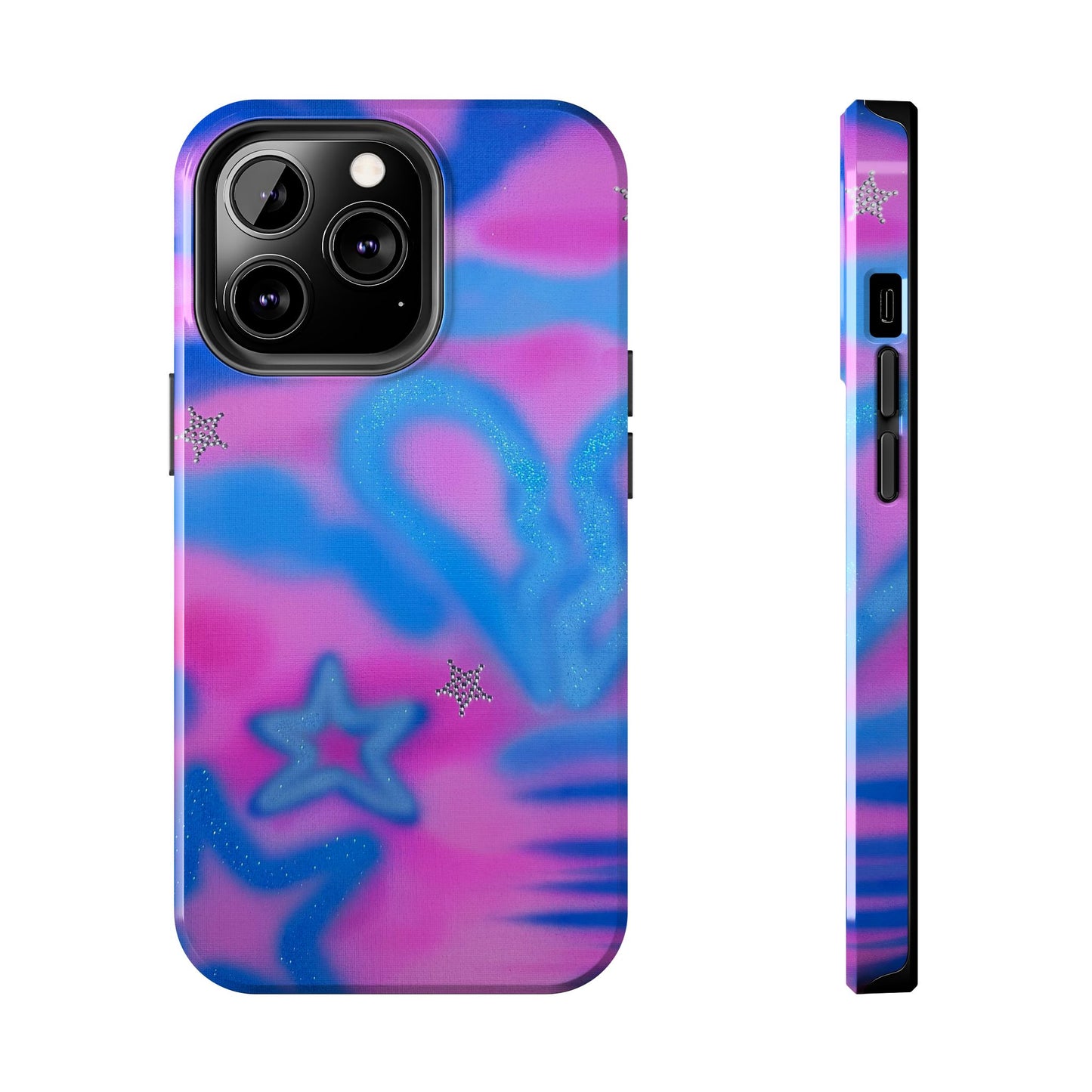 "blue camo" airbrush iPhone case