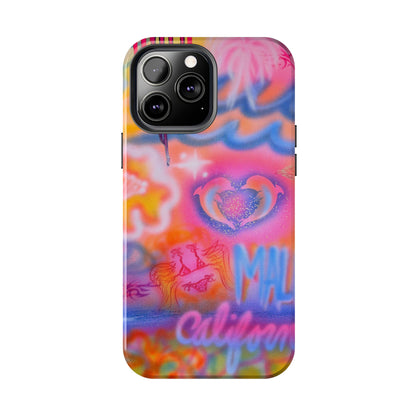 "mornings in malibu" airbrush iPhone case