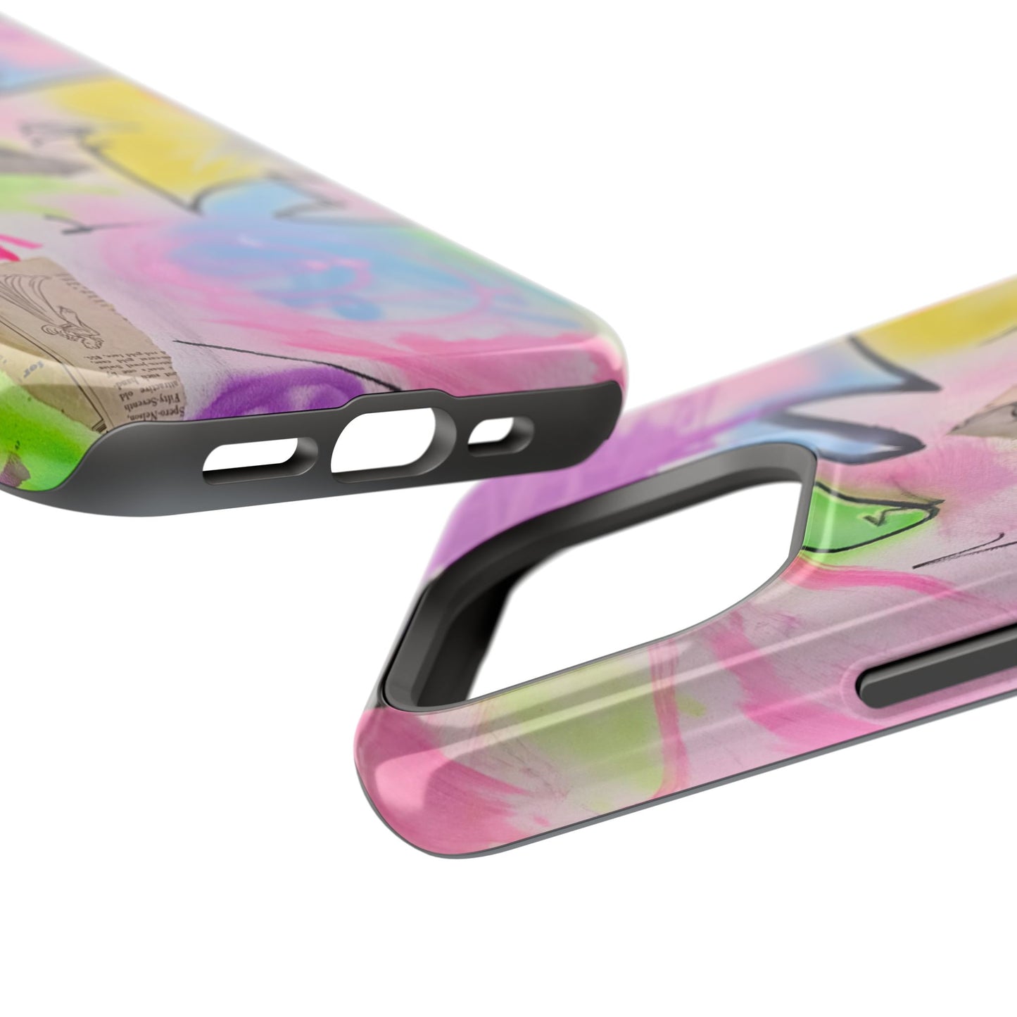 MagSafe "pastel static" airbrush iPhone case