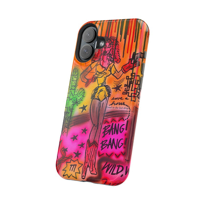 MagSafe "wild, wild west" airbrush iPhone case
