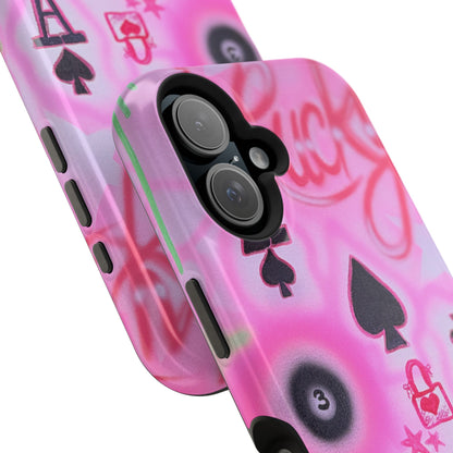 MagSafe "lucky ace" airbrush iPhone case