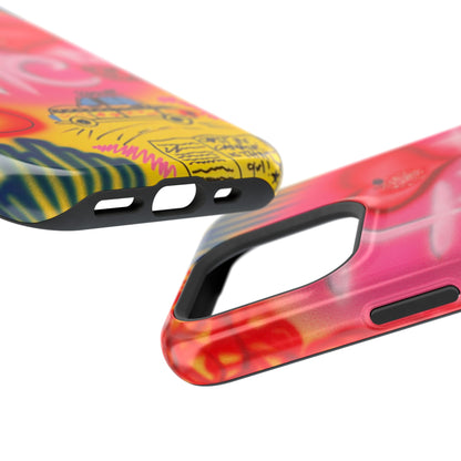 MagSafe „In der Stadt“ Airbrush iPhone-Hülle