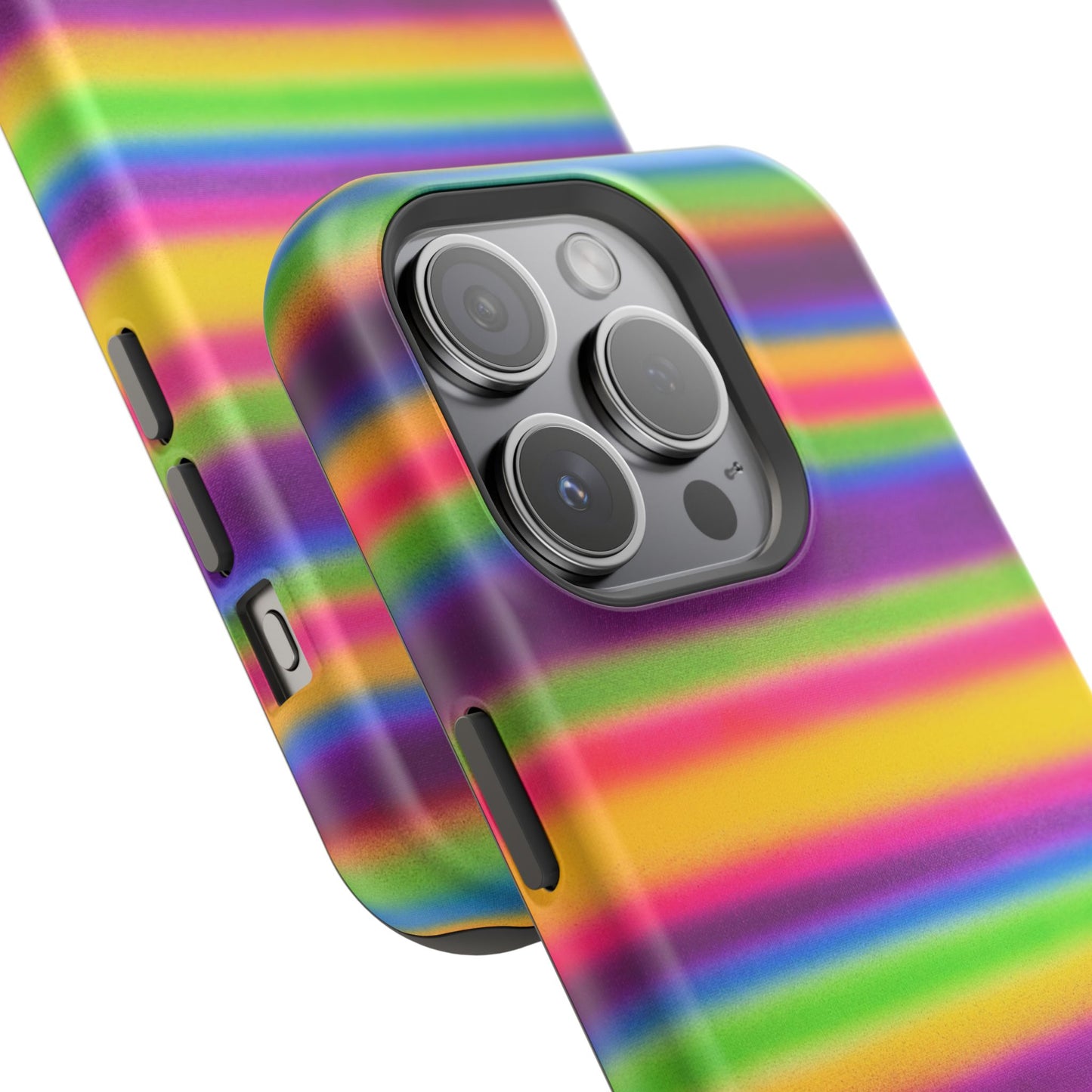 MagSafe "colorful stripes" airbrush iPhone case