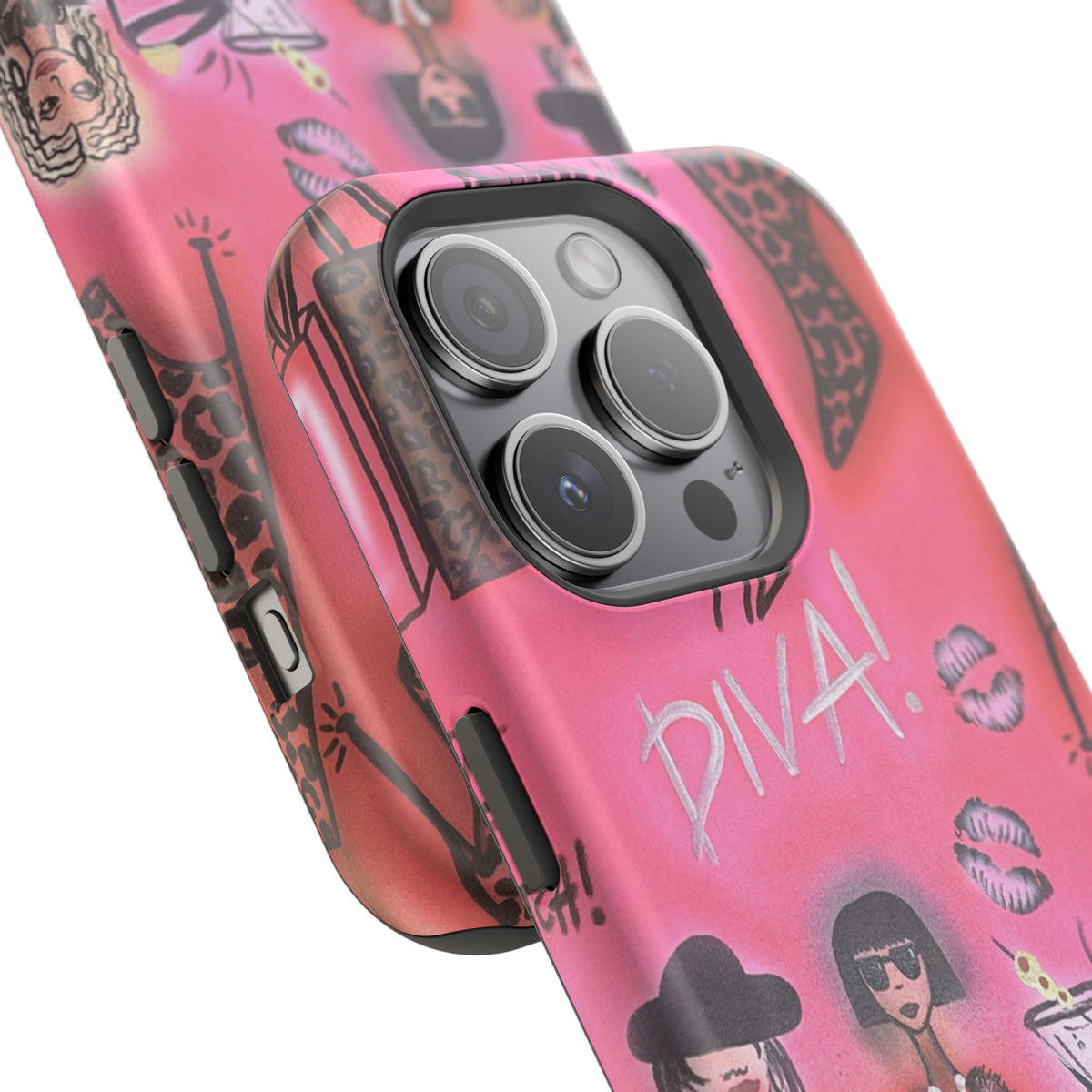 MagSafe "party diva" airbrush iPhone case