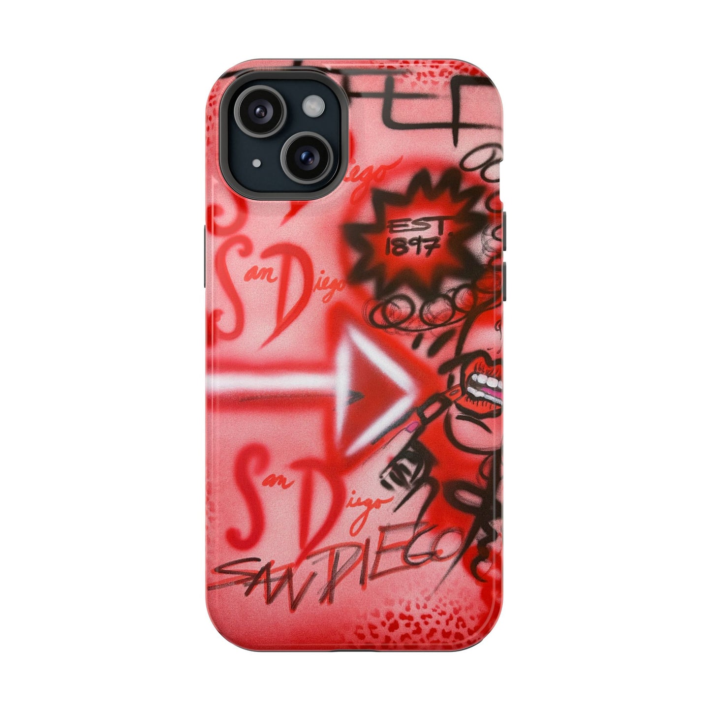 MagSafe "San Diego" Airbrush iPhone-Hülle