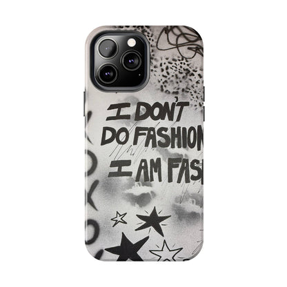 "i am fashion" airbrush iPhone case