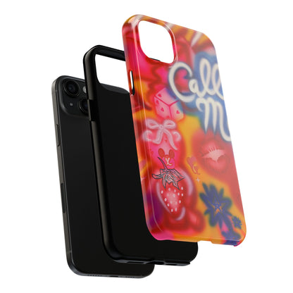 "CALL ME!" airbrush iPhone case