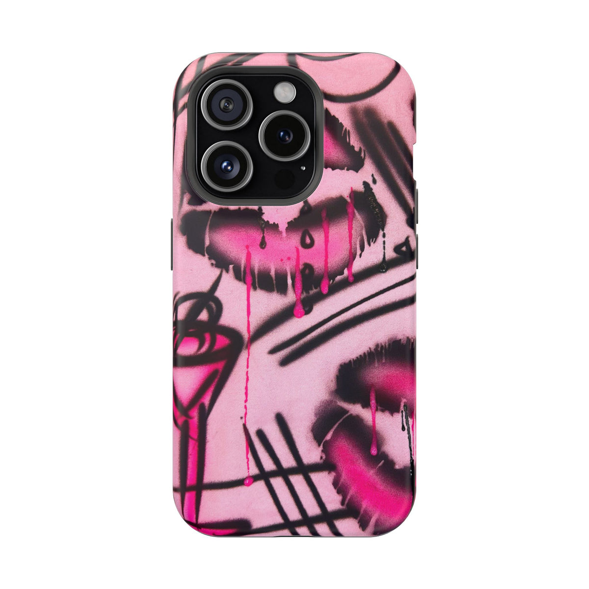 MagSafe "glossy pout" airbrush iPhone case