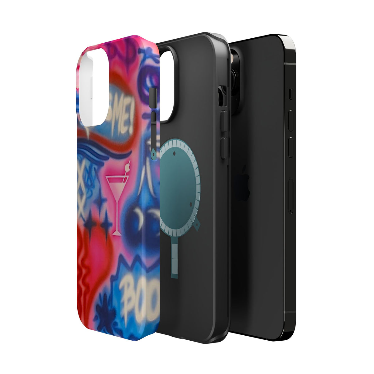 MagSafe "kiss me pt. 2" Airbrush iPhone Hülle