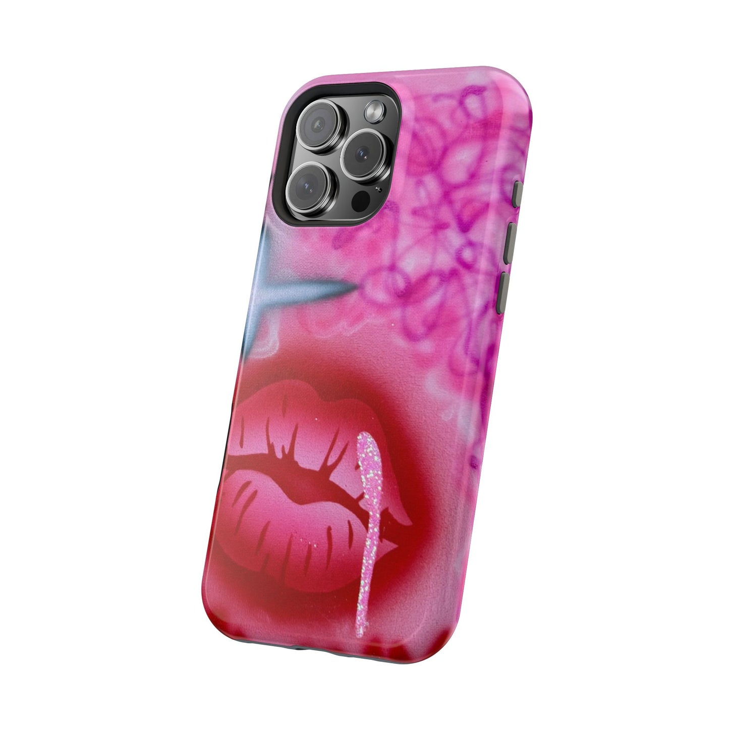 MagSafe limited edition "glitter aura" airbrush iPhone case
