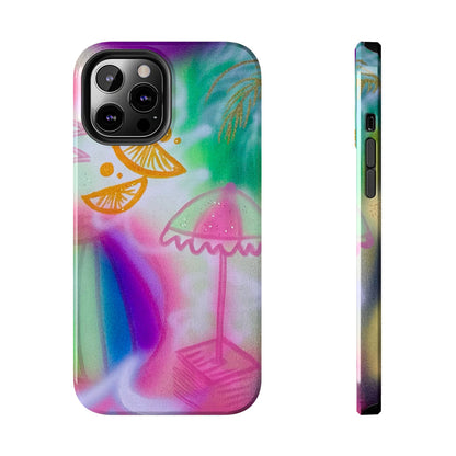 "on the beach" airbrush iPhone case