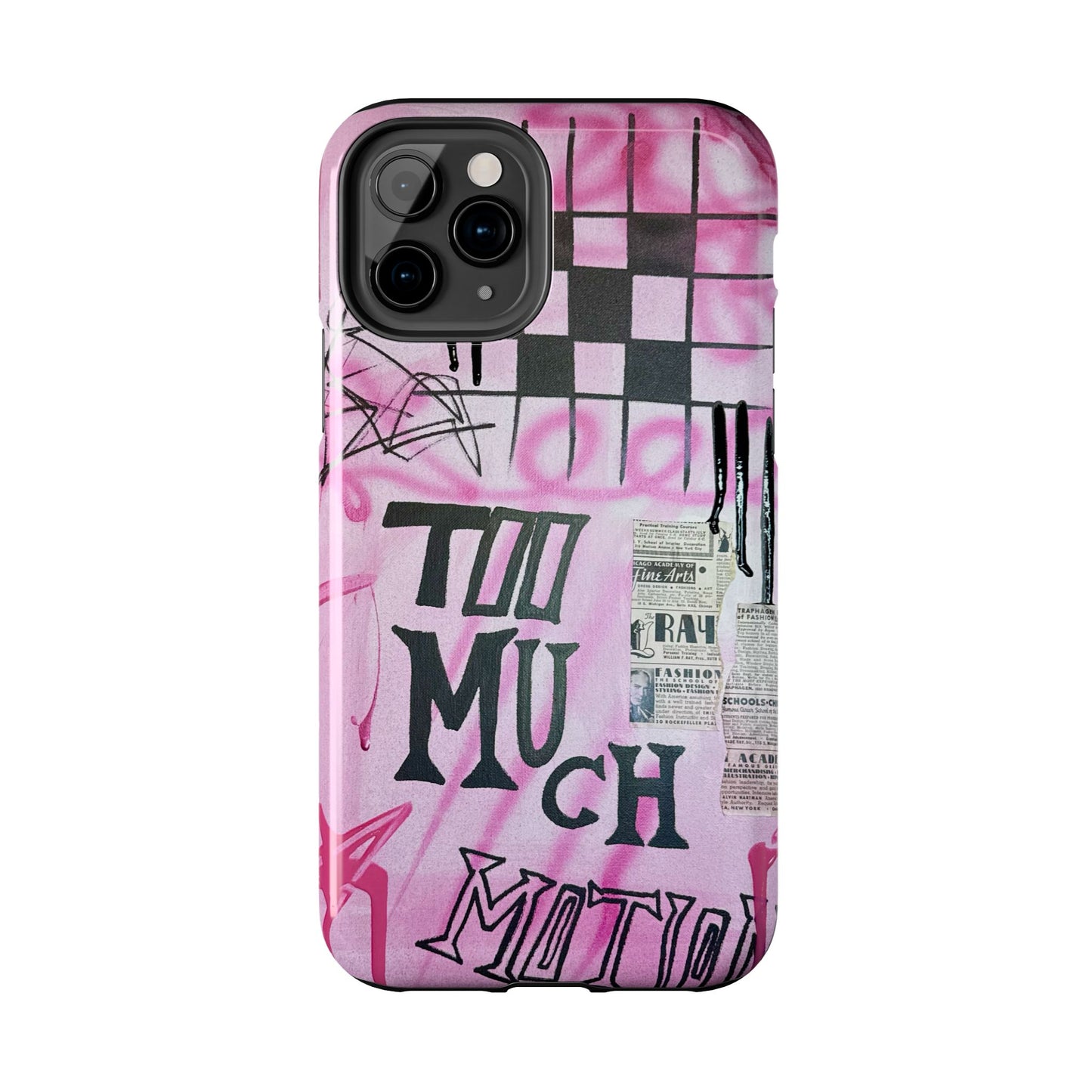 "too much motion" airbrush iPhone case