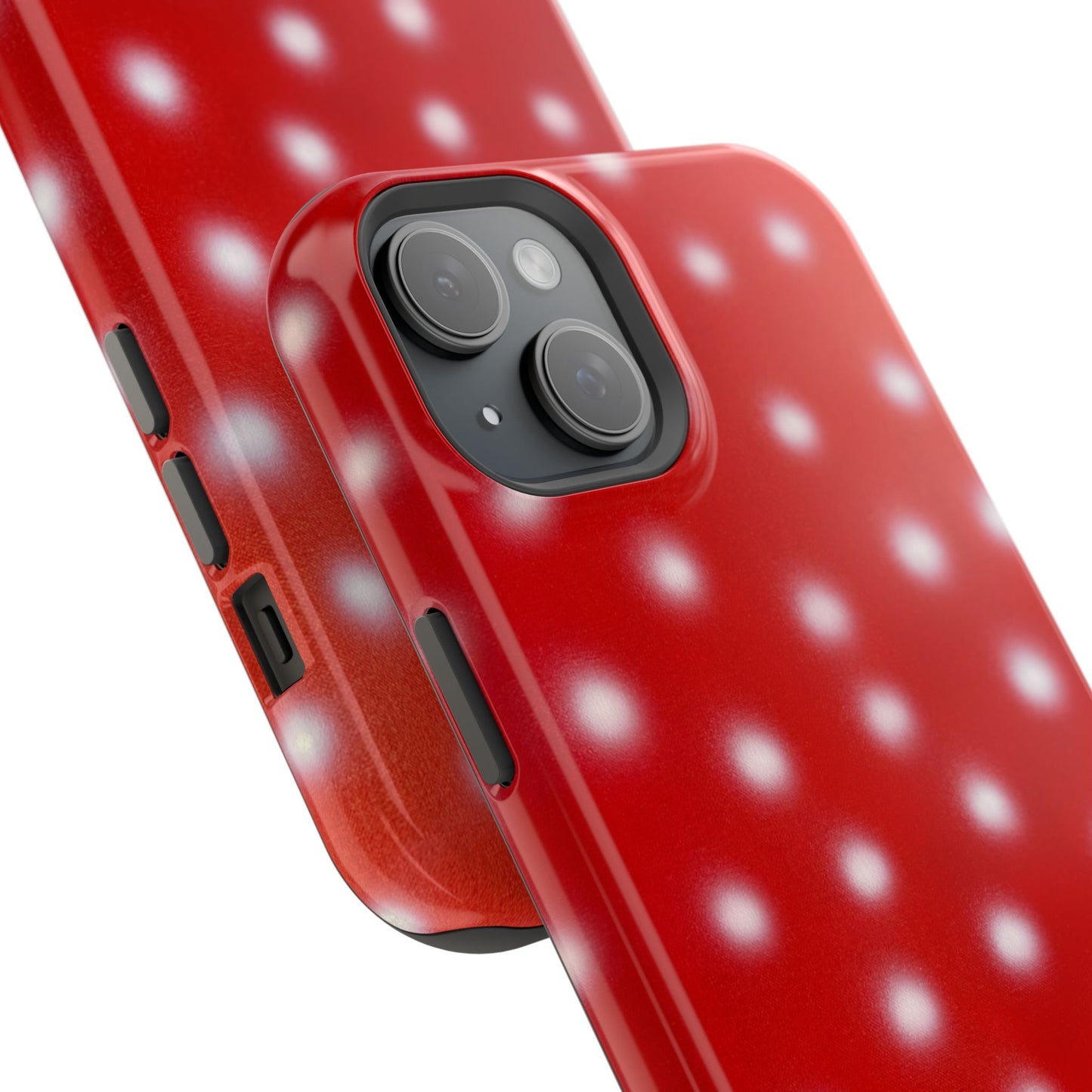 MagSafe "cherry crush polka dot" airbrush iPhone case