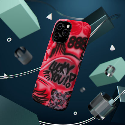 MagSafe „lucky you! pt. 2“ Airbrush iPhone Hülle