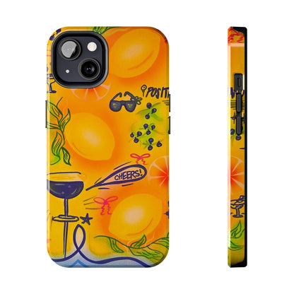 "citrus coastline" airbrush iPhone case