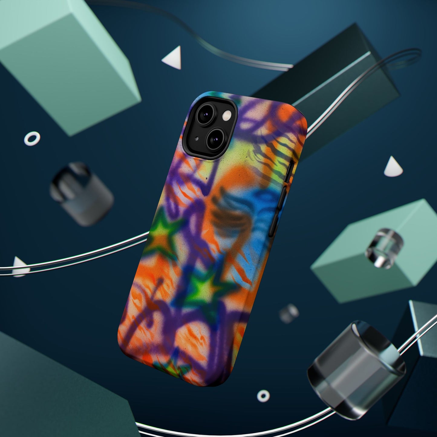 MagSafe "streetwear angel" airbrush iPhone case